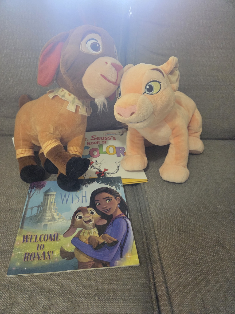 Disney Plush Lioness and Lamb Decorative Plush Duo - Peach and Brown